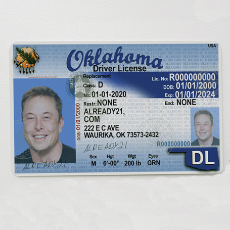 Faux permis de conduire Oklahoma