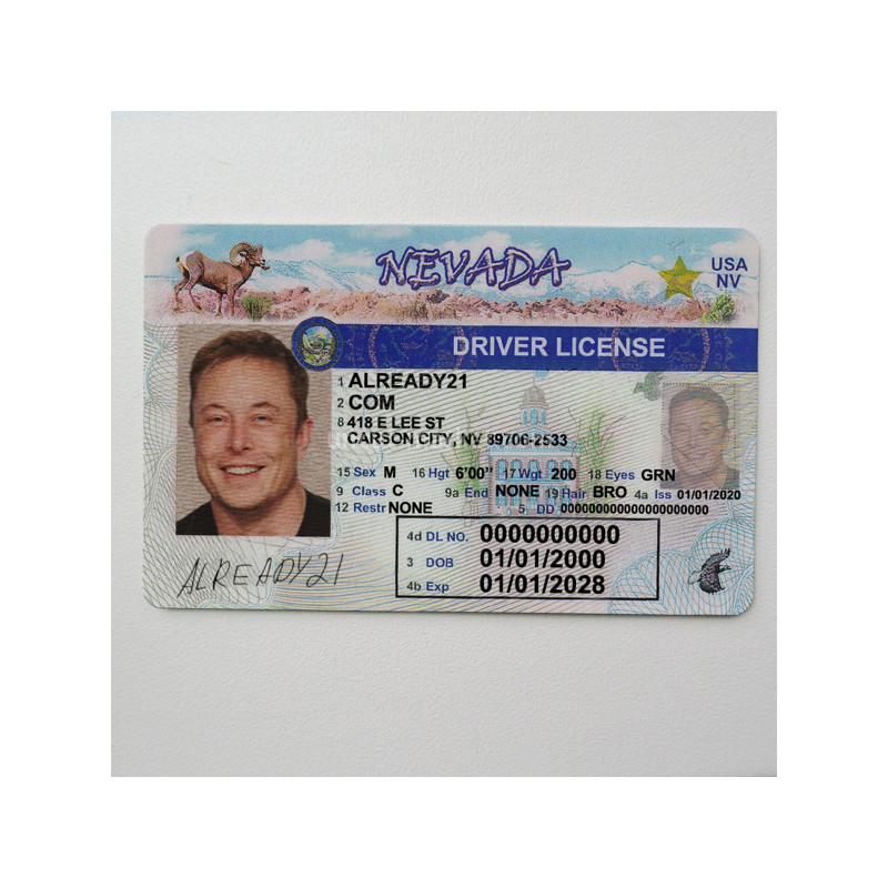 The perfect Nevada fake driver's license - safe, discreet u