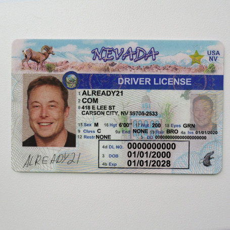 The perfect Nevada fake driver's license - safe, discreet u